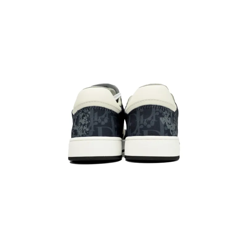 Dior B27 Low Denim Blue White Dior Tears Oblique Galaxy Leather 3SN272ZWZ_H580