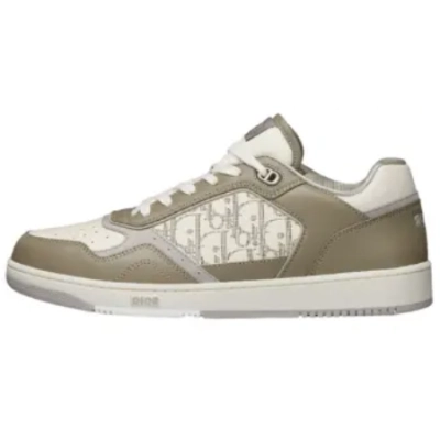 Dior B27 Low-Top Khaki Cream Calfskin 3SN272ZIJ_H610 01