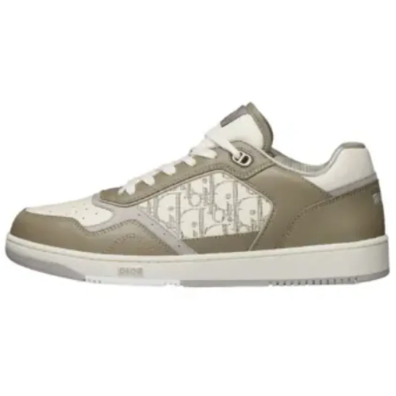 Dior B27 Low-Top Khaki Cream Calfskin 3SN272ZIJ_H610