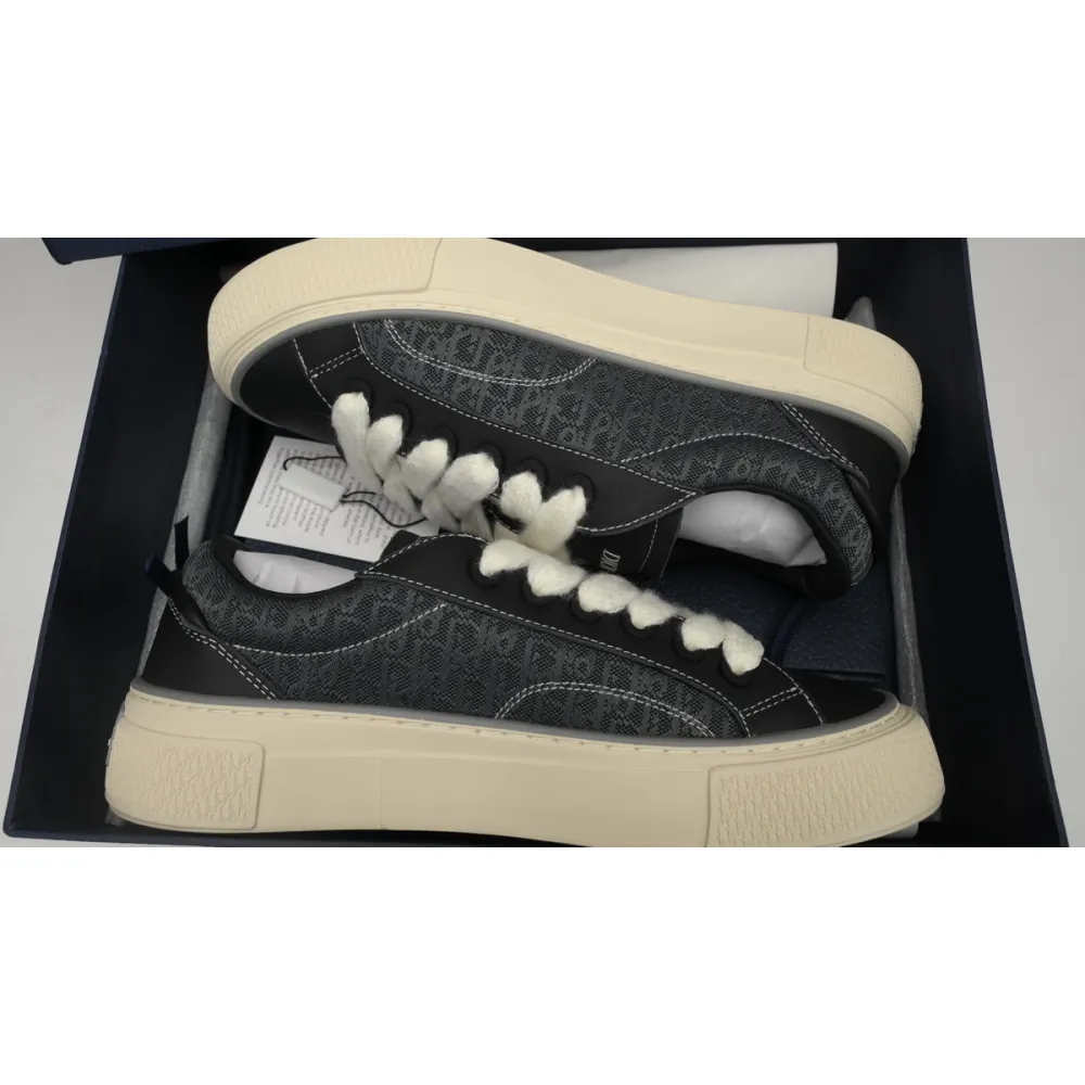 Dior B33 Sneaker Black Smooth Calfskin Oblique Jacquard 3SN303ZYS_H981