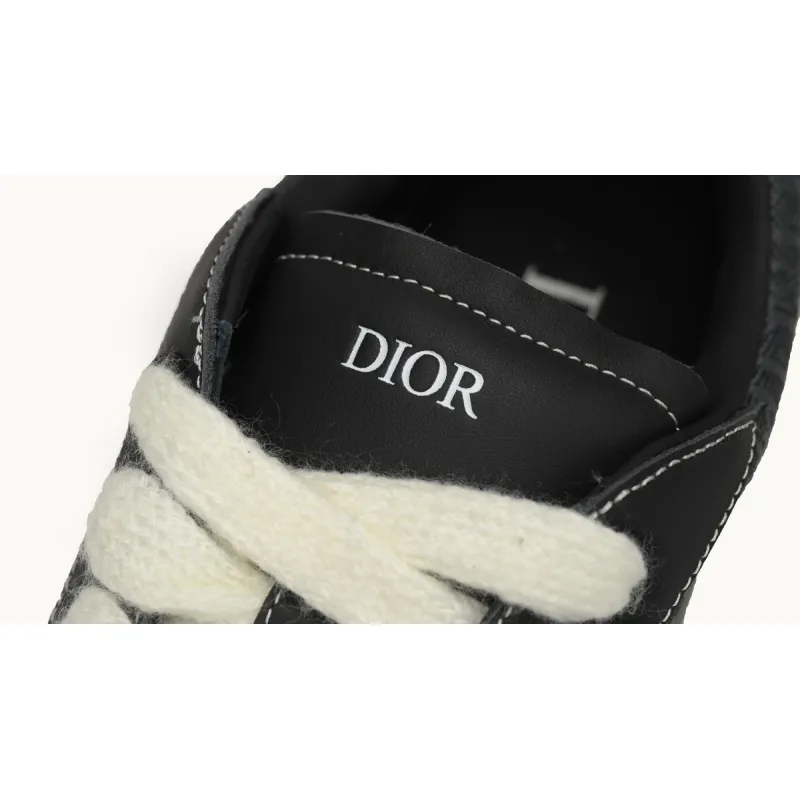 Dior B33 Sneaker Black Smooth Calfskin Oblique Jacquard 3SN303ZYS_H981