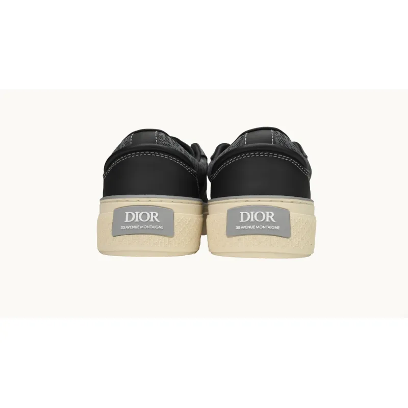 Dior B33 Sneaker Black Smooth Calfskin Oblique Jacquard 3SN303ZYS_H981