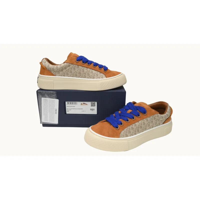 Dior B33 Sneaker Brown Cream Oblique Jacquard 3SN303ZWN_H781
