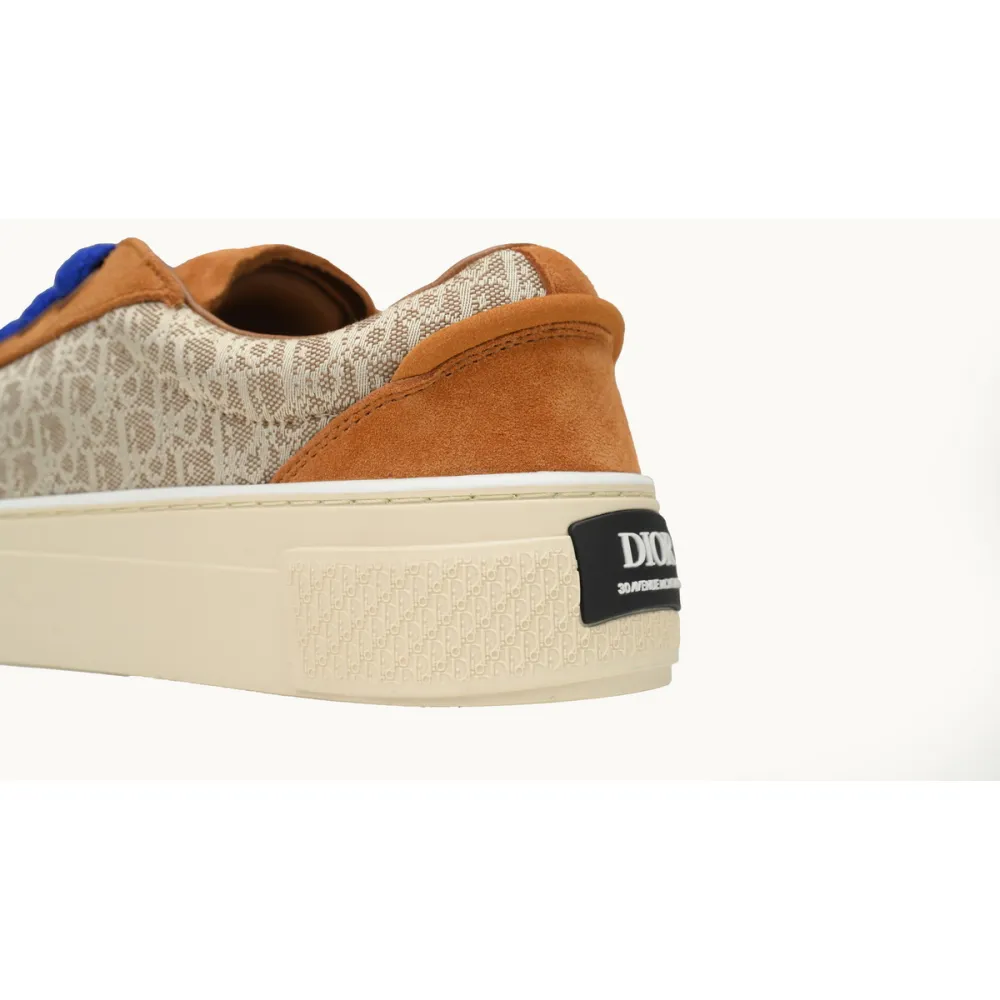 Dior B33 Sneaker Brown Cream Oblique Jacquard 3SN303ZWN_H781