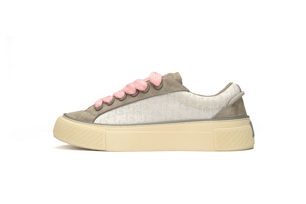 D*or b33 sneaker grey white oblique jacquard 3sn303zwn_h858