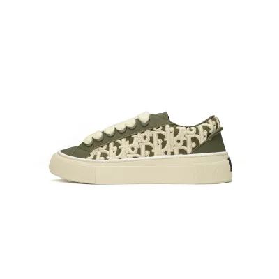 Dior B33 Sneaker Khaki Smooth Calfskin Oblique Raised Embroidery (Numbered) 3SN303ZYQ_H681 01