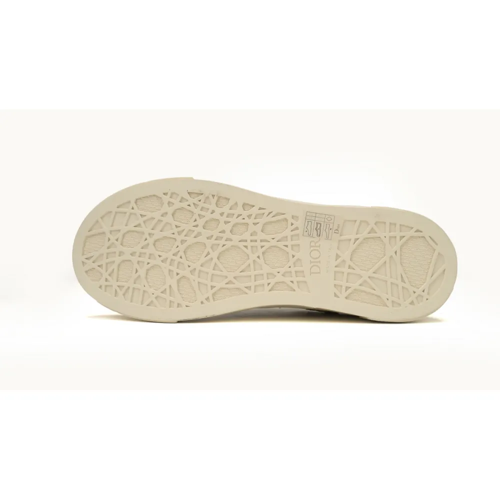 Dior B33 Sneaker Khaki Smooth Calfskin Oblique Raised Embroidery (Numbered) 3SN303ZYQ_H681