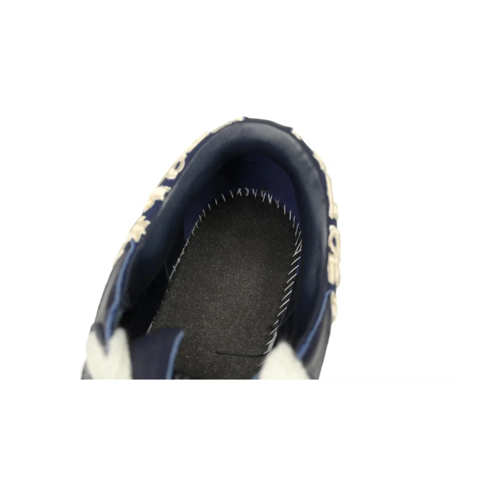 Dior B33 Sneaker Navy Blue Smooth Calfskin Oblique Raised Embroidery (Numbered) 3SN303ZYQ_H561