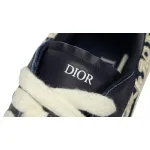 Dior B33 Sneaker Navy Blue Smooth Calfskin Oblique Raised Embroidery (Numbered) 3SN303ZYQ_H561