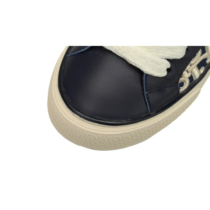 Dior B33 Sneaker Navy Blue Smooth Calfskin Oblique Raised Embroidery (Numbered) 3SN303ZYQ_H561