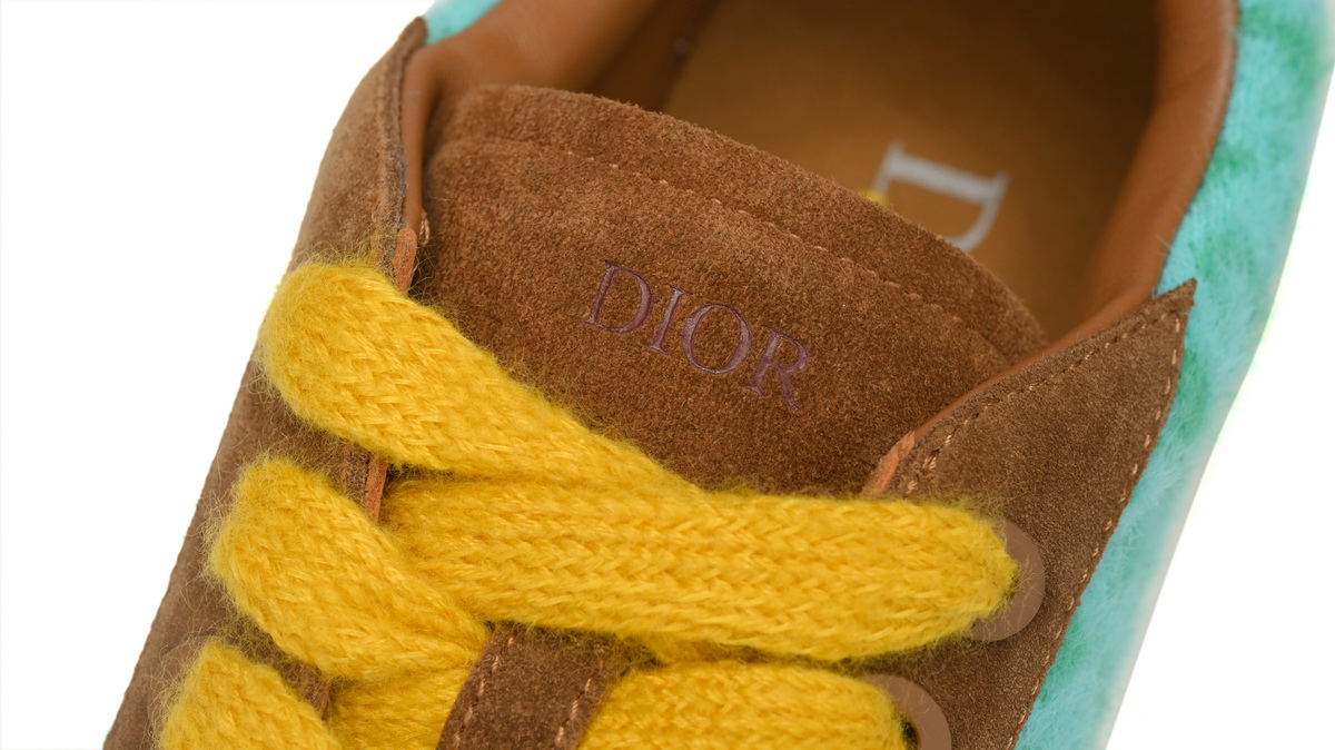 D*or b33 sneaker oblique turquoise brown 3sn303zwv-h650