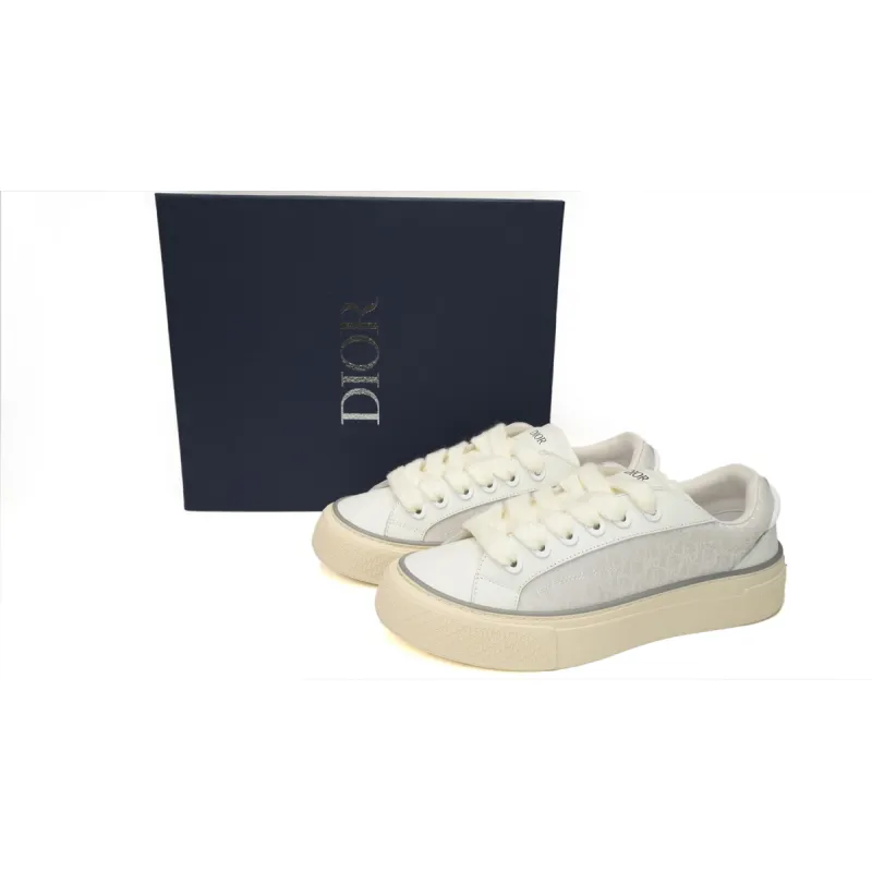 Dior B33 Sneaker White Smooth Calfskin Oblique Jacquard 3SN303ZYS_H068