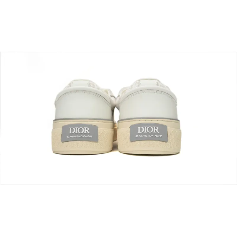 Dior B33 Sneaker White Smooth Calfskin Oblique Jacquard 3SN303ZYS_H068