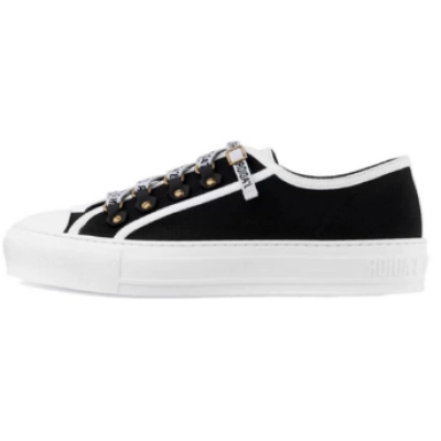 Dior Walk'N'Dior Low Top Black Canvas (Women's) KCK177CVA_S12X 01