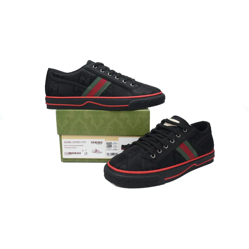 Gucci Off The Grid Tennis 1977 Low ECONYL Black GG Green Red 628709 H9H70 1072