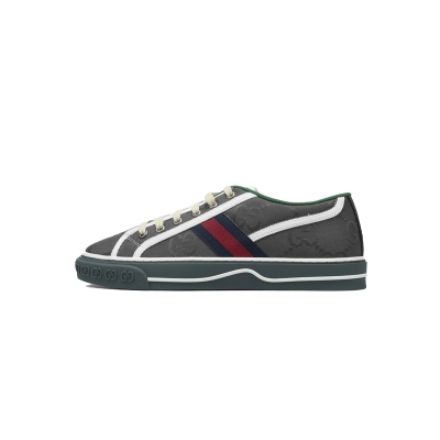 Gucci Off The Grid Tennis 1977 Low ECONYL Dark Grey GG Blue Red White 628709 H9H70 1161 01