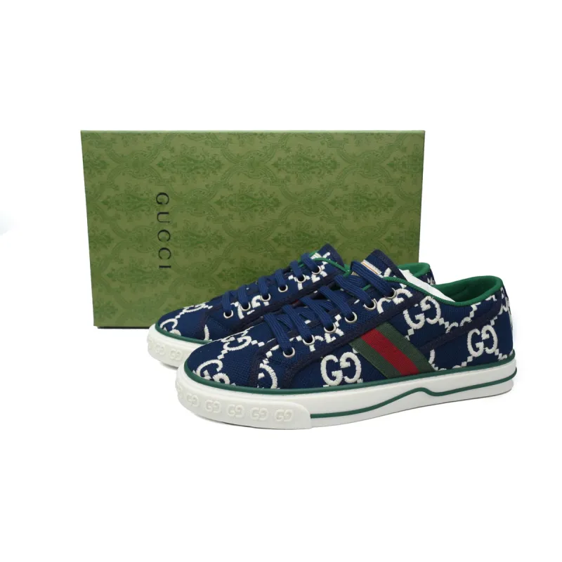 Gucci Tennis 1977 Denim GG Print 606111 2KQ10 4463