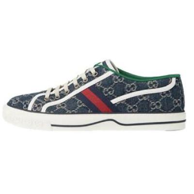 Gucci Tennis 1977 GG Logo Black Multi   01
