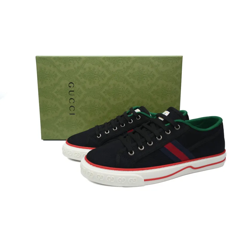 Gucci Tennis 1977 GG Logo Black Red