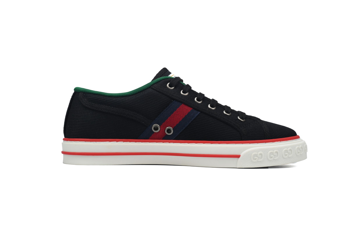 Gucci Tennis 1977 GG Logo Black Red