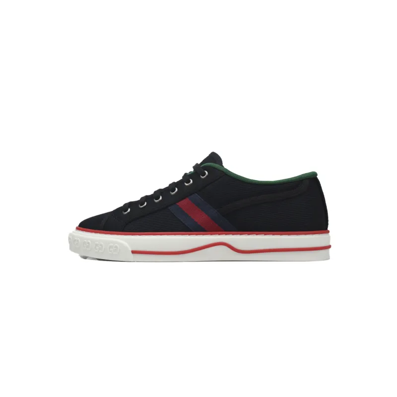 Gucci Tennis 1977 GG Logo Black Red