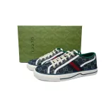 Gucci Tennis 1977 GG Logo Denim Blue
