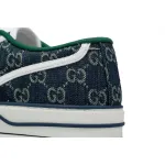 Gucci Tennis 1977 GG Logo Denim Blue