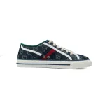 Gucci Tennis 1977 GG Logo Denim Blue