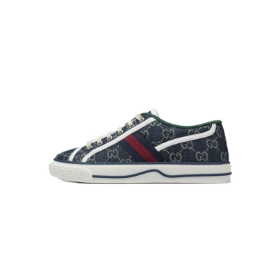Gucci Tennis 1977 GG Logo Denim Blue 01