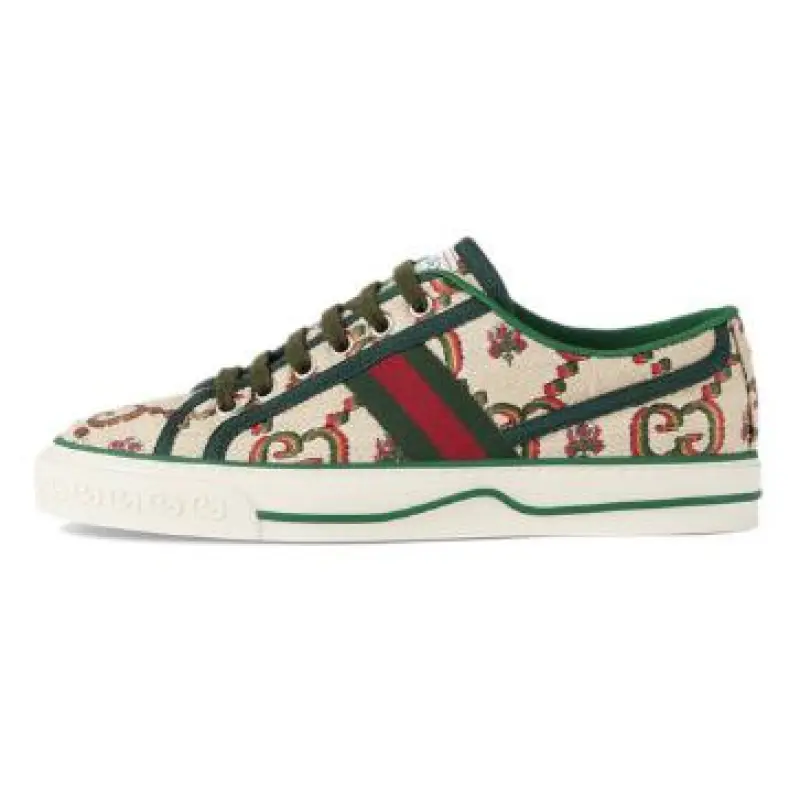 Gucci Tennis 1977 GG Logo Green Multi