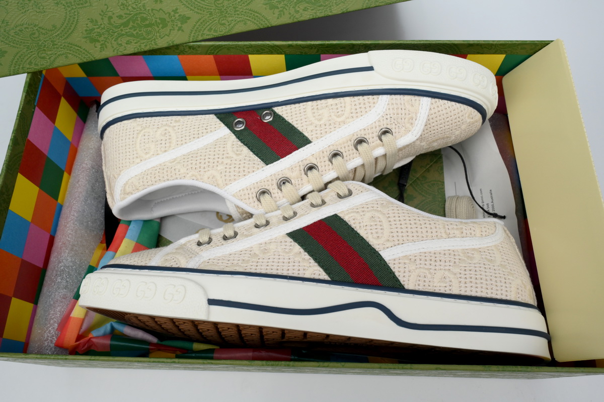 Gucci Tennis 1977 GG Logo White