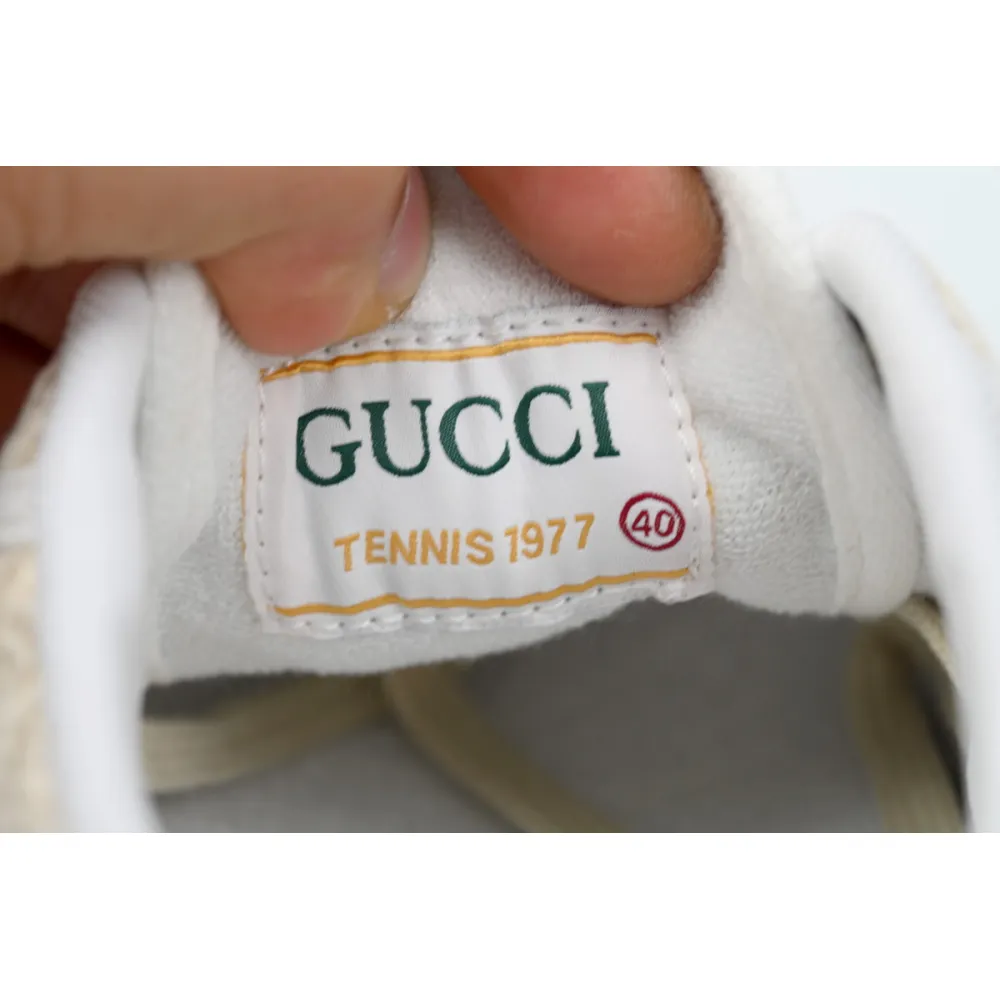 Gucci Tennis 1977 GG Logo White