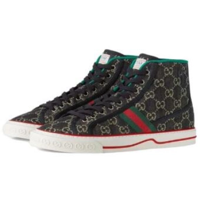 Gucci Tennis 1977 High Top Black Mini GG 625807 UN310 1290 01