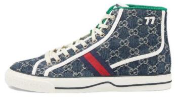 Gucci Tennis 1977 High Top Sneaker Blue