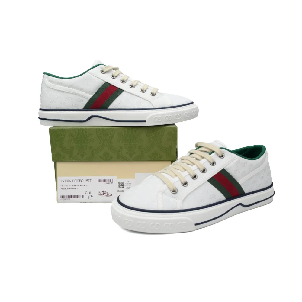 Gucci Tennis 1977 Mini GG White  606111 99W90 9085
