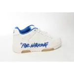 OFF-WHITE Out Of Office "OOO" Low Tops For Walking White White Dark Blue SS22 OMIA189S22LEA0030145
