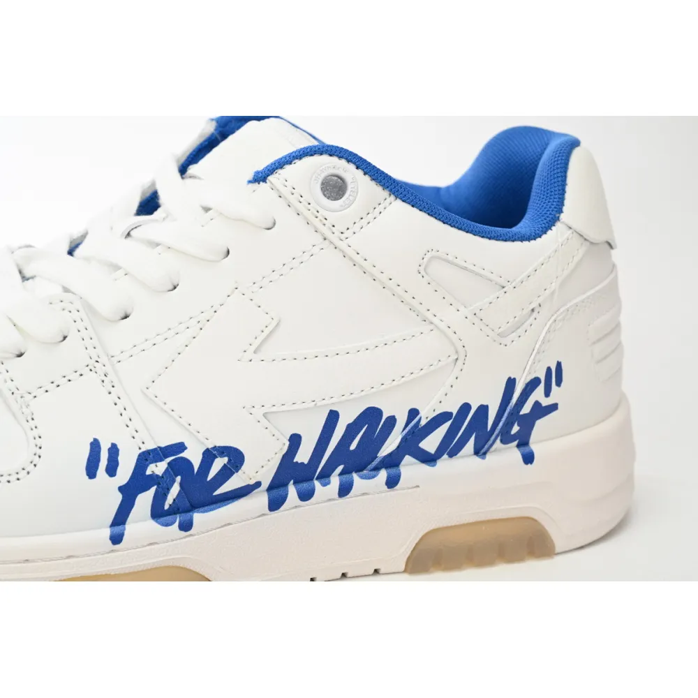 OFF-WHITE Out Of Office "OOO" Low Tops For Walking White White Dark Blue SS22 OMIA189S22LEA0030145