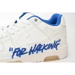 OFF-WHITE Out Of Office "OOO" Low Tops For Walking White White Dark Blue SS22 OMIA189S22LEA0030145