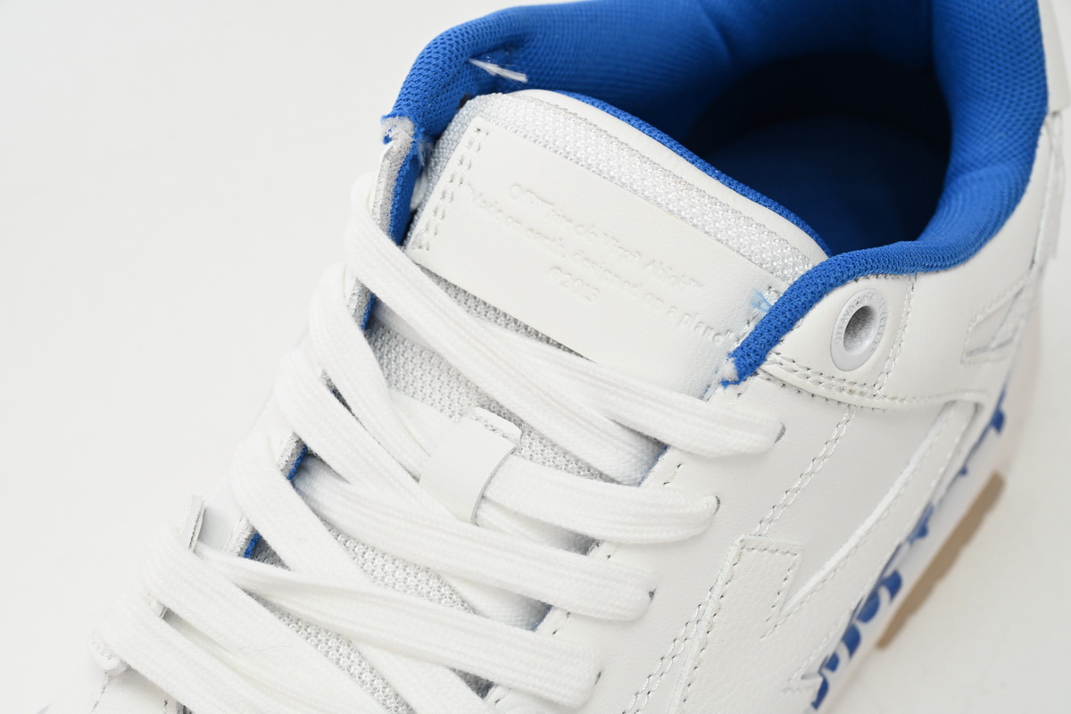 OFF-WHITE Out Of Office "OOO" Low Tops For Walking White White Dark Blue SS22 OMIA189S22LEA0030145