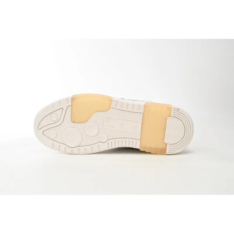 OFF-WHITE Out Of Office "OOO" Low Tops For Walking White White Dark Blue SS22 OMIA189S22LEA0030145