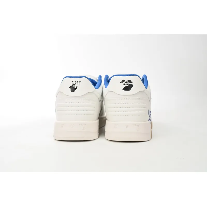 OFF-WHITE Out Of Office "OOO" Low Tops For Walking White White Dark Blue SS22 OMIA189S22LEA0030145