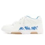 OFF-WHITE Out Of Office "OOO" Low Tops For Walking White White Dark Blue SS22 OMIA189S22LEA0030145