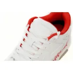 OFF-WHITE Out Of Office "OOO" Low Tops For Walking White White Red FW21 OMIA189F21LEA0030125