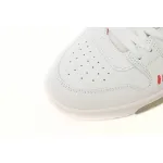 OFF-WHITE Out Of Office "OOO" Low Tops For Walking White White Red FW21 OMIA189F21LEA0030125