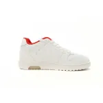 OFF-WHITE Out Of Office "OOO" Low Tops For Walking White White Red FW21 OMIA189F21LEA0030125