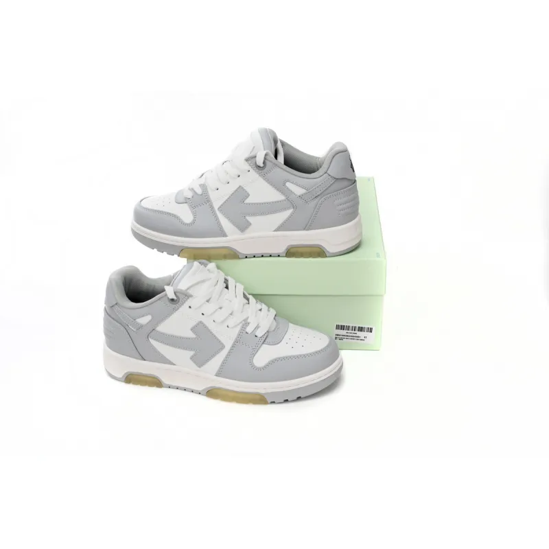 OFF-WHITE Out Of Office "OOO" Low TopsGrey White OMIA189S22LEA0010109 