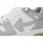 OFF-WHITE Out Of Office "OOO" Low TopsGrey White OMIA189S22LEA0010109 