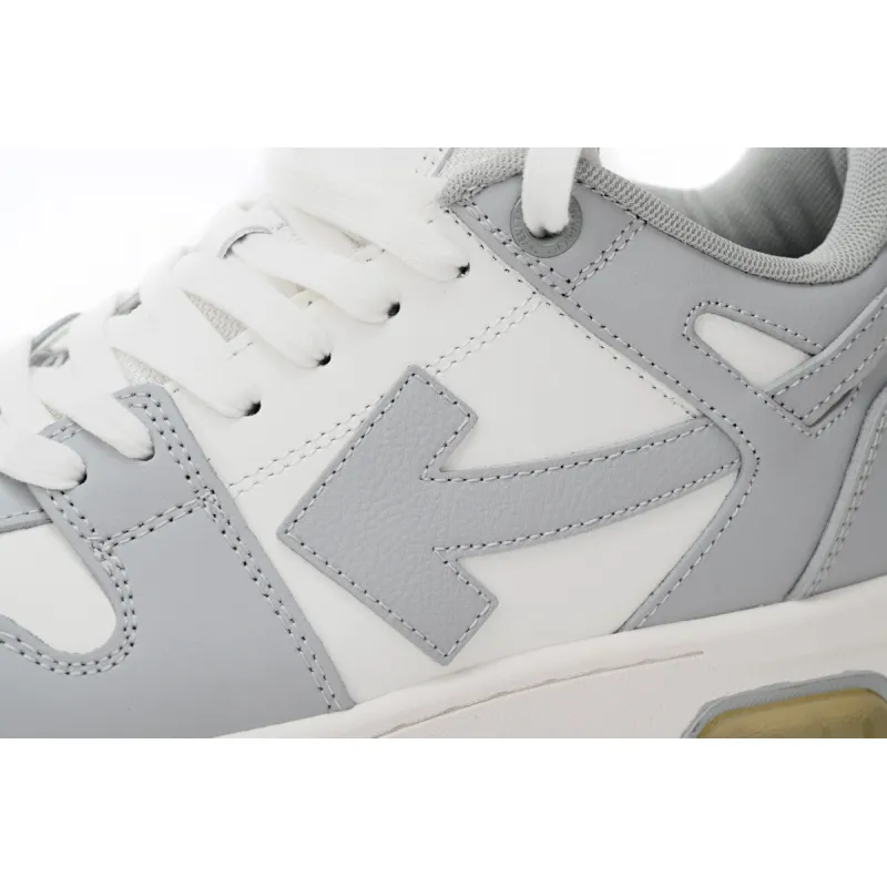 OFF-WHITE Out Of Office "OOO" Low TopsGrey White OMIA189S22LEA0010109 