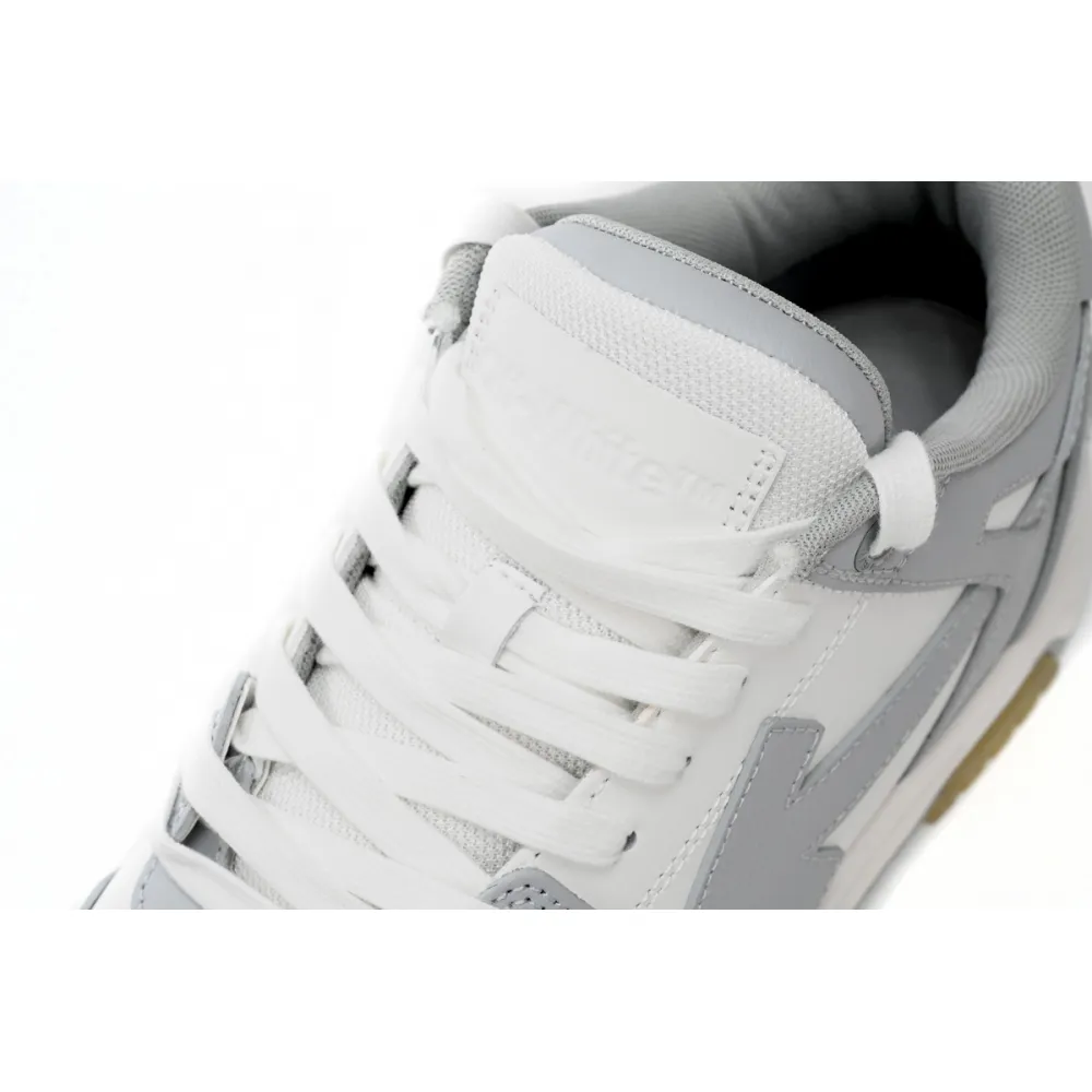 OFF-WHITE Out Of Office "OOO" Low TopsGrey White OMIA189S22LEA0010109 