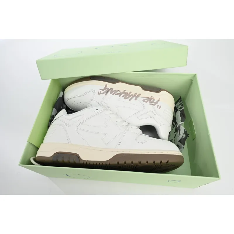 OFF-WHITE Out Of Office Beige Gray OMIA189 C99LEA00 30117